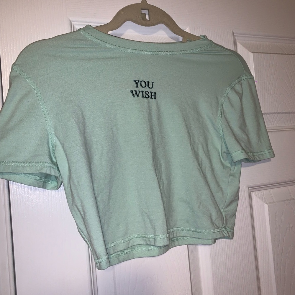 Mint Green Cropped T-Shirt